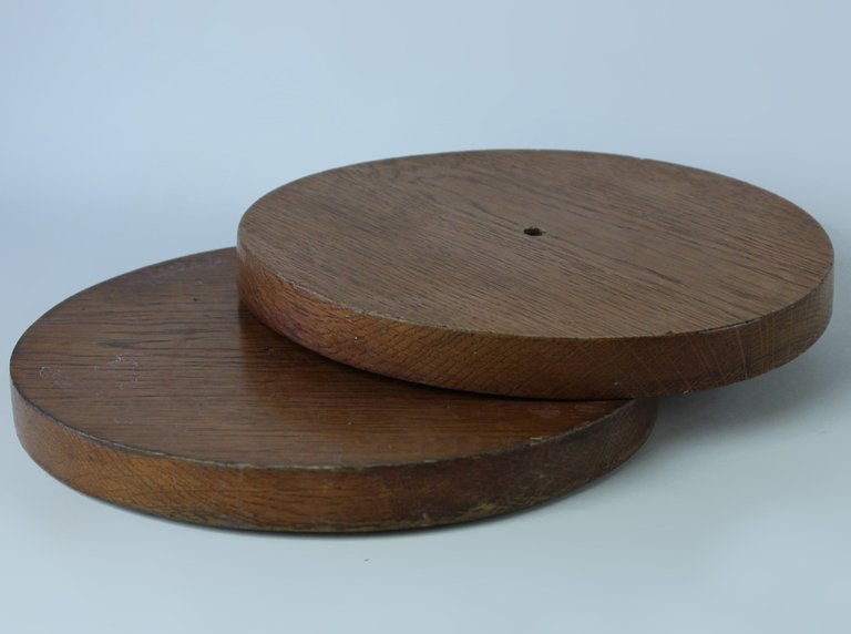 LEGNO MASSELLO: DUE DISCHI CM 21x2