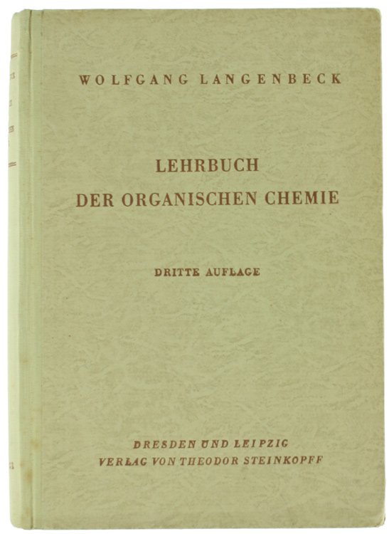 LEHRBUCH DER ORGANISCHEN CHEMIE - 3. Auflage.
