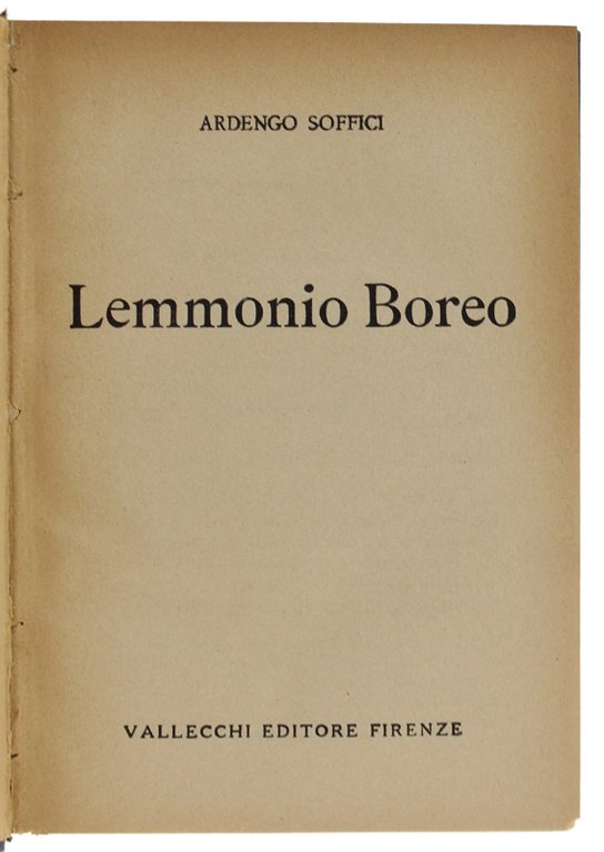LEMMONIO BOREO [edizione originale]