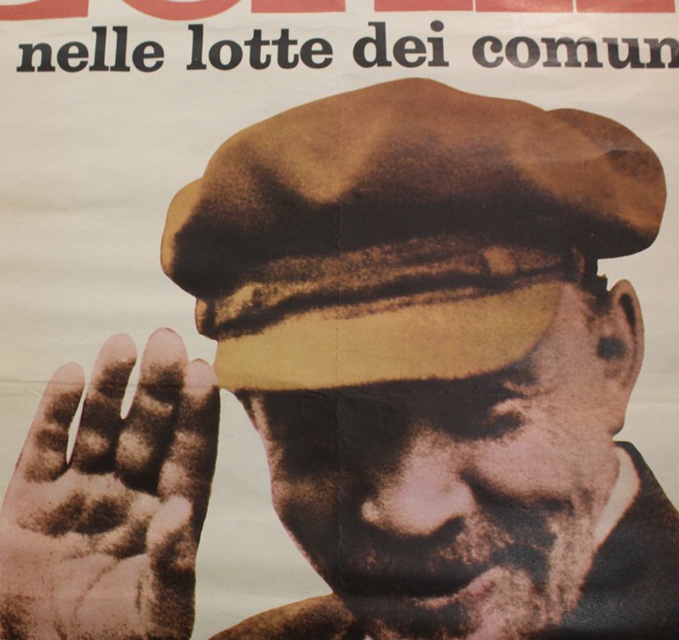 LENIN VIVE NELLE LOTTE COMUNISTE 1870-1970 (POSTER/RITRATTO).