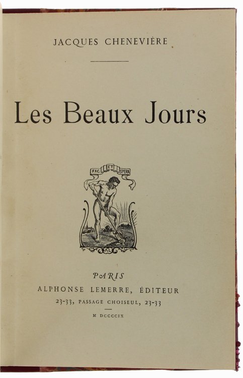 LES BEAUX JOURS.