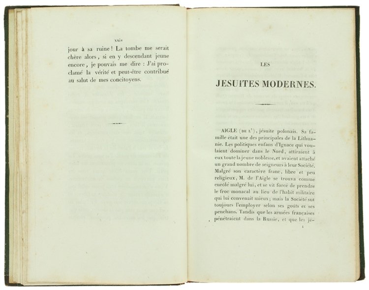 LES JESUITES MODERNES, pour faire suite au mémoire de M. …