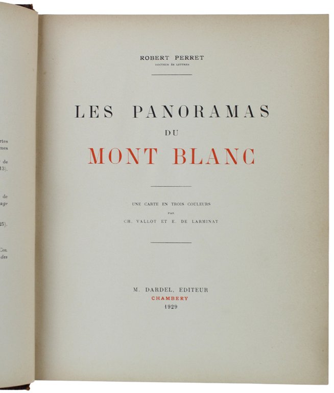 LES PANORAMAS DU MONT BLANC.
