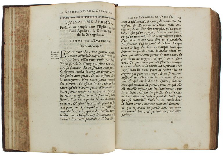 LES QUARANTE HOMILIES OU SERMONS DE S.GREGOIRE LE GRAND, PAPE, …