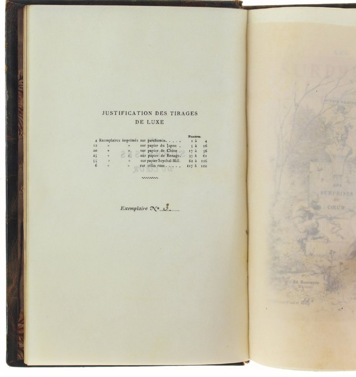 LES SURPRISES DU COEUR [exemplaire sur parchemin]