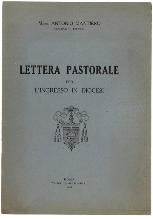 LETTERA PASTORALE PER L'INGRESSO IN DIOCESI.