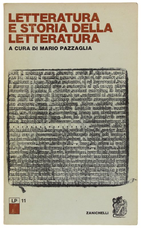 LETTERATURA E STORIA DELLA LETTERATURA