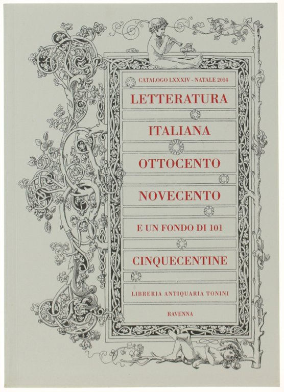 LETTERATURA ITALIIANA DELL'OTTOCENTO E DEL NOVECENTO - UN FONDO DI …