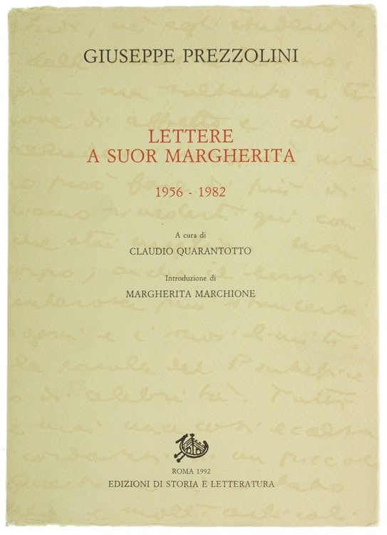 LETTERE A SUOR MARGHERITA 1956 - 1982