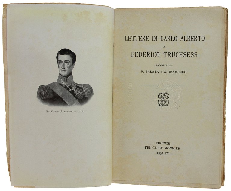 LETTERE DI CARLO ALBERTO A FEDERICO TRUCHSESS.