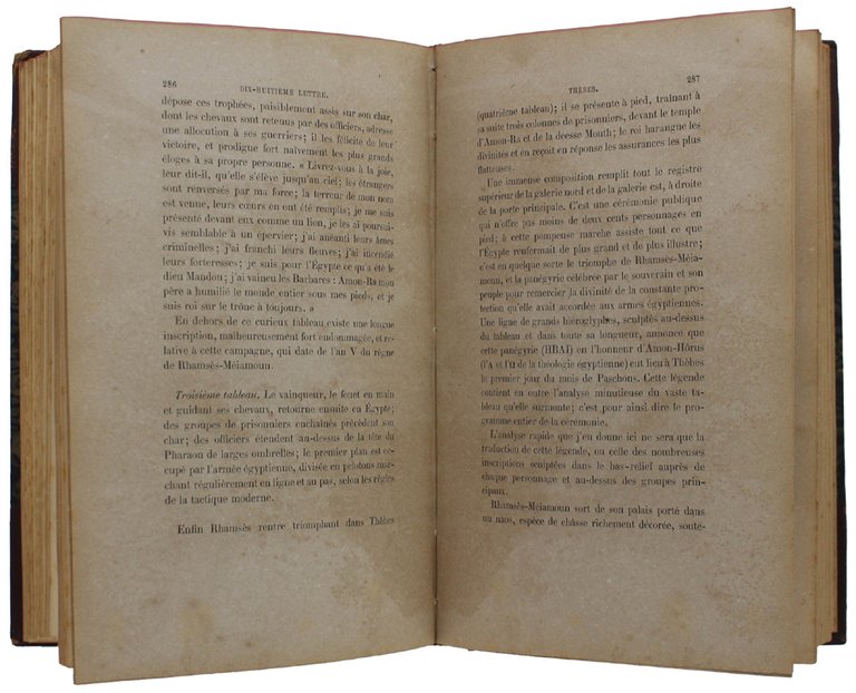 LETTRES ECRITES D'EGYPTE ET DE NUBIE EN 1828 ET 1829