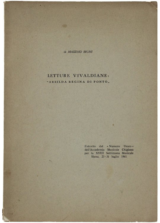 LETTURE VIVALIANE: "ARSILDA REGINA DI PONTO".