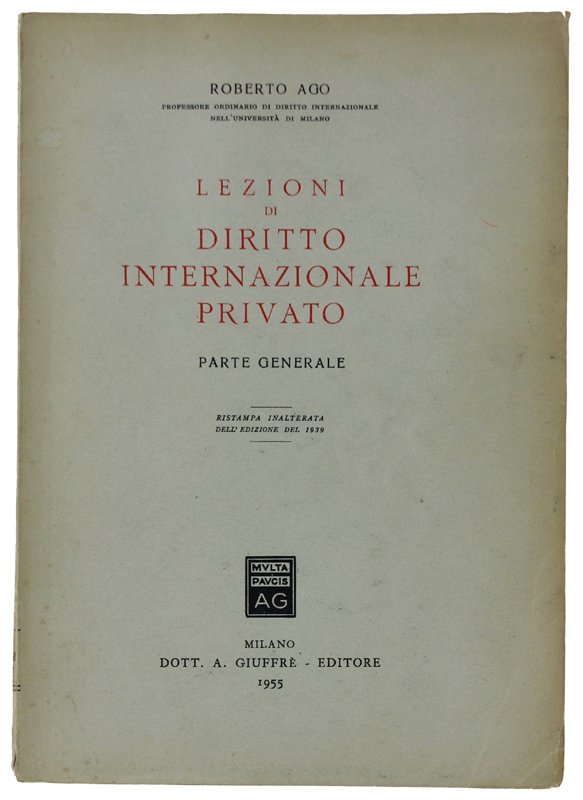 LEZIONI DI DIRITTO INTERNAZIONALE PRIVATO. Parte generale