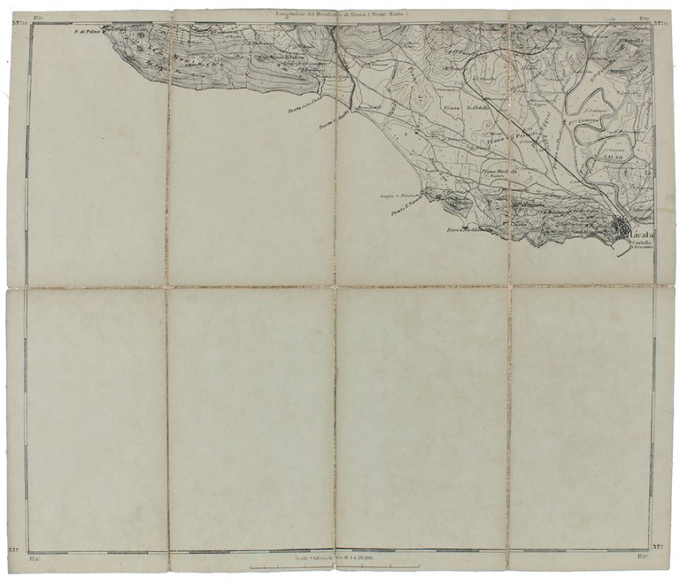 LICATA. Foglio N° 271 della Carta d'Italia. Scala 1:50.000. Longitudine …