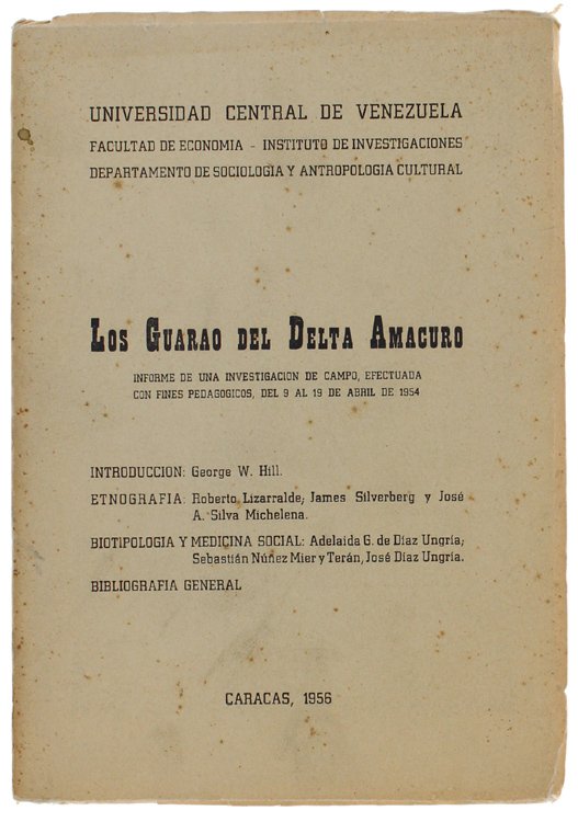 LOS GUARAO DEL DELTA AMACURO. Informe de una investigacion de …