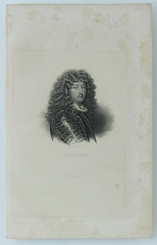 LOUIS XIV. [Gravure authentique du XIXe siècle - original print]