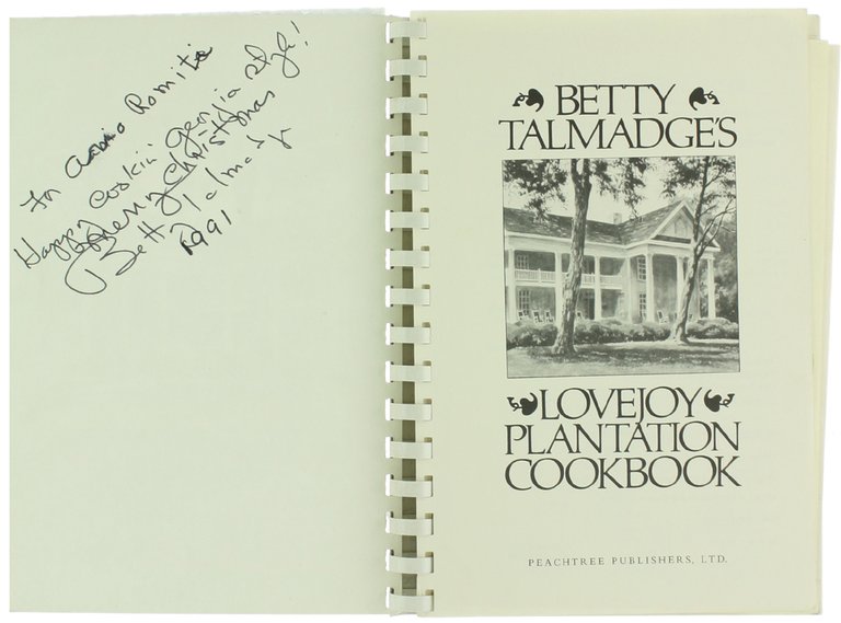 LOVEJOY PLANTATION COOKBOOK.