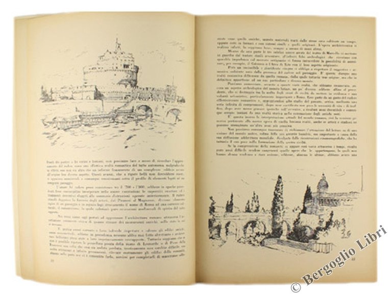 LUCI ANTICHE SU ROMA illustrate con architetture.