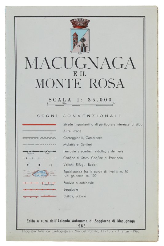 MACUGNAGA e il MONTE ROSA Scala 1:35.000