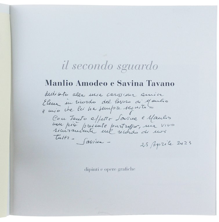 MANLIO AMODEO - SAVINA TAVANO: Dipinti e Opere Grafiche. Il … | Immagine Gallery 2