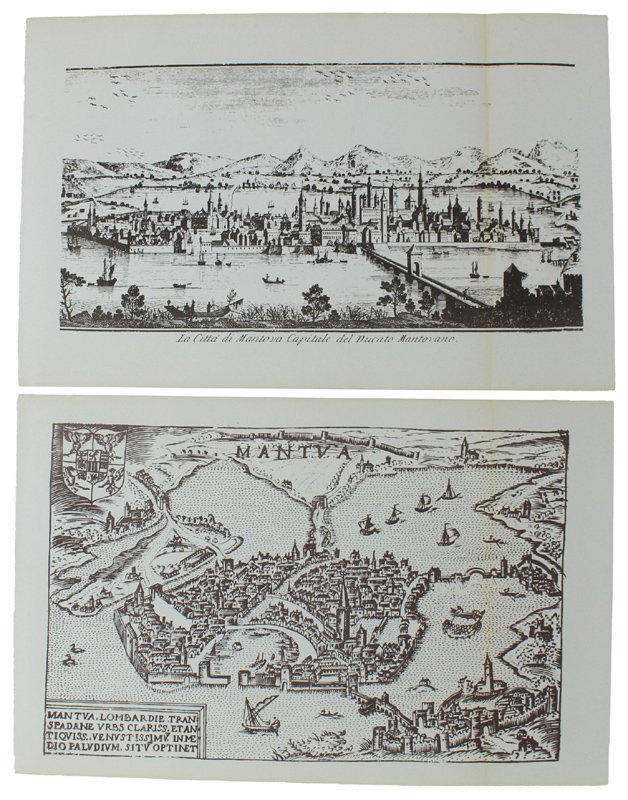MANTOVA: DUE ANTICHE MAPPE / VEDUTE - Ristampe anastatiche (1970 … | Immagine principale