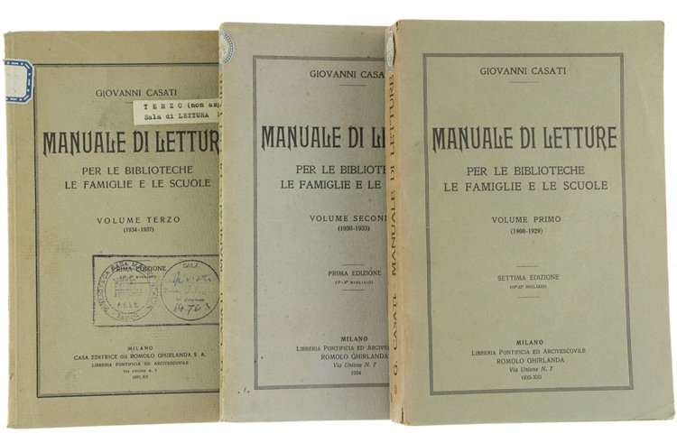 MANUALE DI LETTURE PER LE BIBLIOTECHE, LE FAMIGLIE E LE …