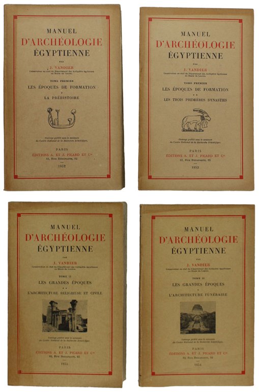 MANUEL D'ARCHEOLOGIE EGYPTIENNE. Tome I (2 volumes) + Tome II …