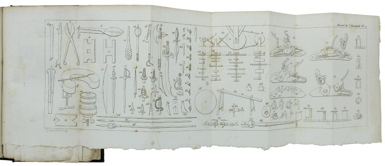 MANUEL DE L'ARMURIER, DU FOURBISSEUR ET DE L'ARQUEBUSIER, ou Traite …