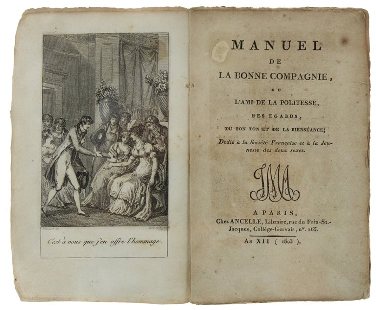 MANUEL DE LA BONNE COMPAGNIE, OU L'AMI DE LA POLITESSE, …