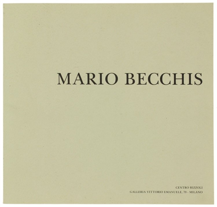 MARIO BECCHIS.