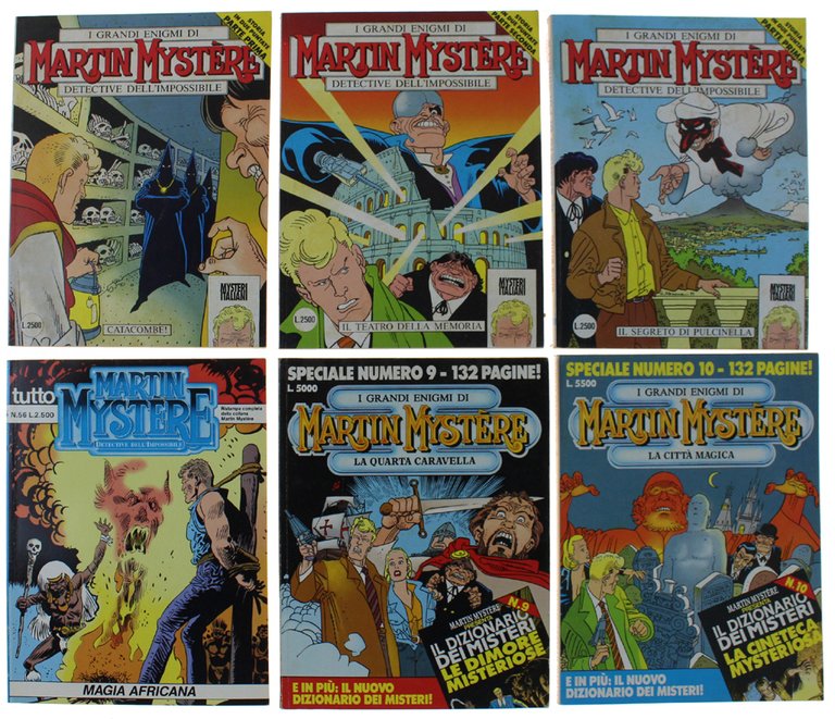 MARTIN MYSTERE: LOTTO DI 6 VOLUMI 1992-1993