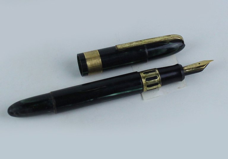 MARYLAND PEN. Penna stilografica vintage. Pennino oro 14 Kt. NUOVA …