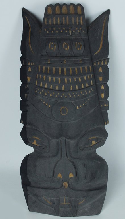 MASCHERA ARTIGIANATO AFRICANO DA PARETE ORIGINALE ANTICA IN LEGNO SCOLPITO … | Immagine Gallery 1