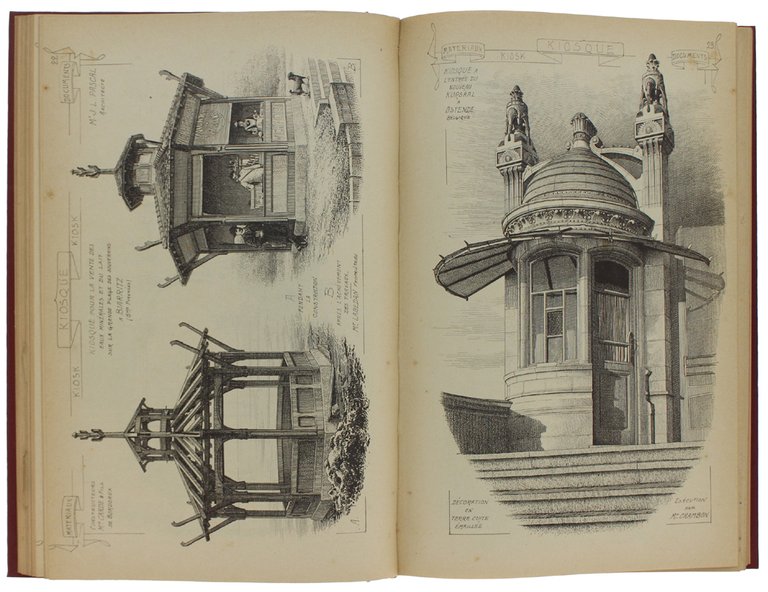 MATERIAUX ET DOCUMENTS D'ARCHITECTURE ET DE SCULPTURE (2 volumi, 1907 …