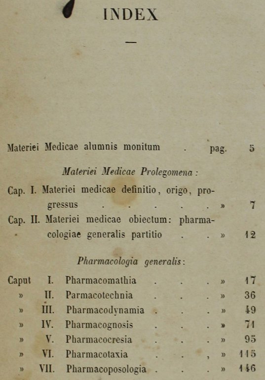 MATERIEI MEDICAE PROLEGOMENA AD USUM STUDIOSORUM IN REGIO TAURINENSI ATHENAEO. | Immagine Gallery 7