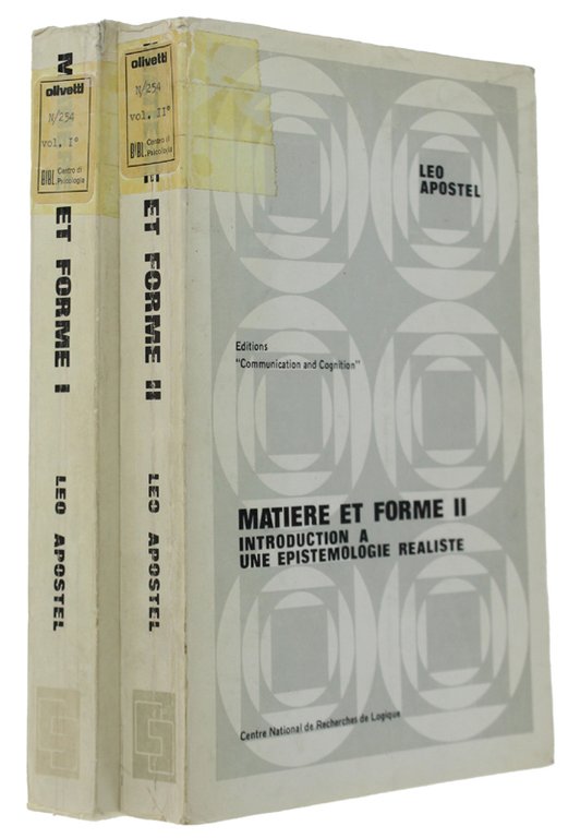 MATIERE ET FORME I - MATIERE ET FORME II - …