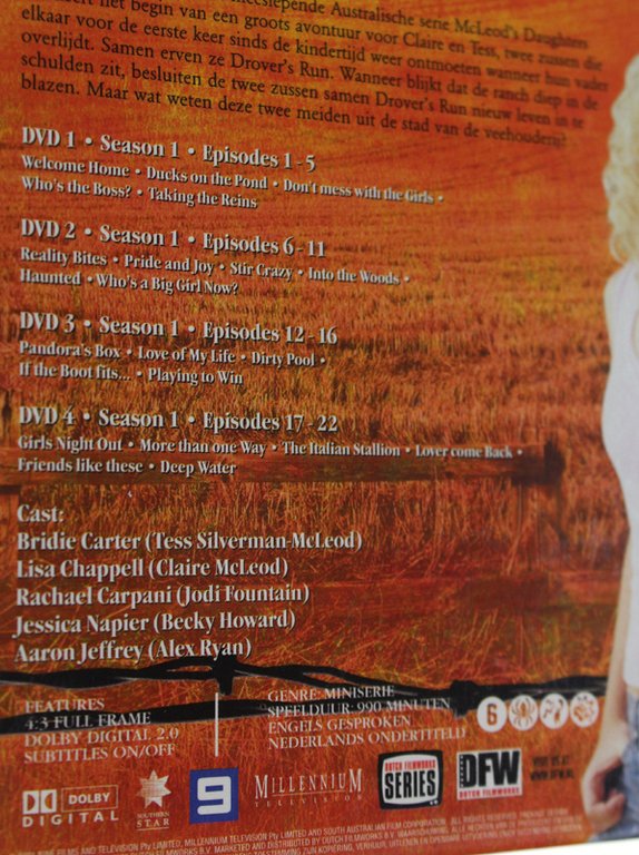 MCLEOD'S DAUTHERS - Complete 1e Season 1: 4 DVD (16 …