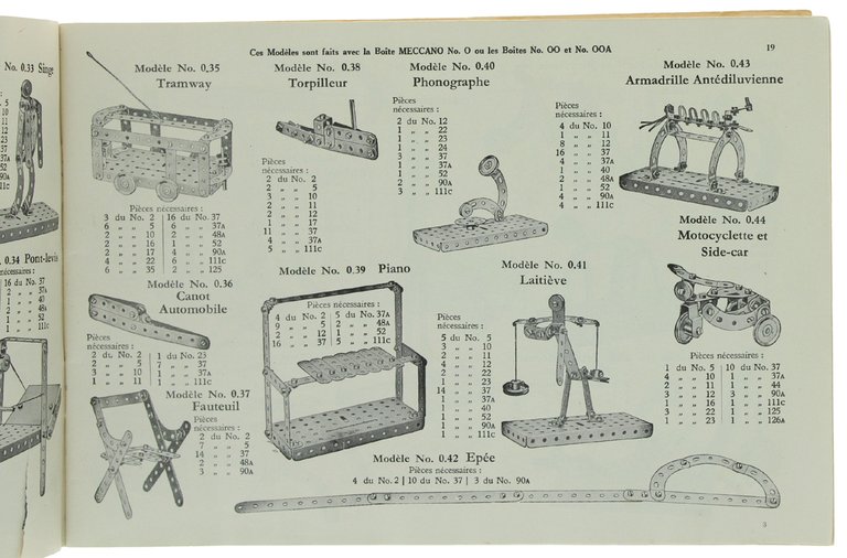 MECCANO - Instructions pour l'emploi des boites de 00 à …