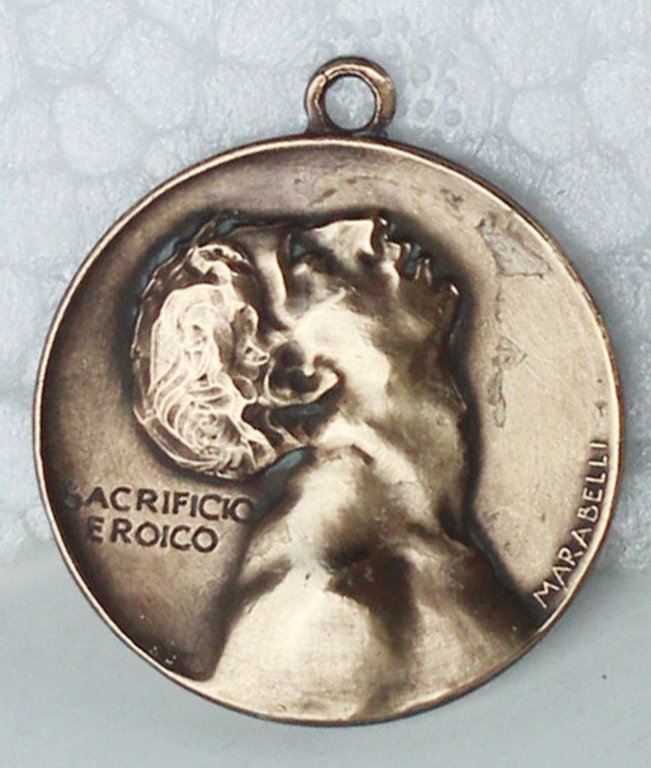 MEDAGLIA ATENEO PAVESE - 4 giugno 1922: Sacrificio Eroico (Alfonso Marabelli, 1878 - 1937)