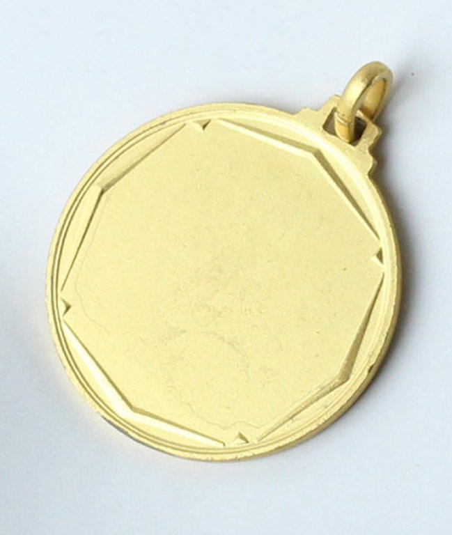 MEDAGLIA ATLETICA METALLO DORATO DIAMETRO MM 28