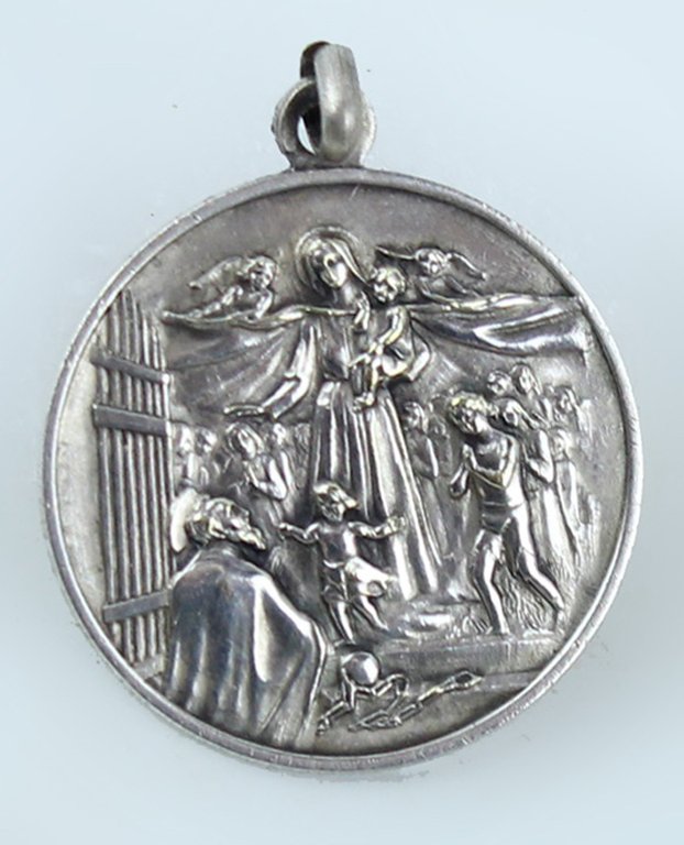 MEDAGLIA VINTAGE "MATER ORPHANORUM ORA PRO NOBIS"