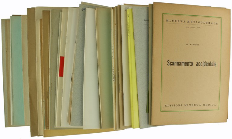 MEDICINA LEGALE - Raccolta di 85 memorie originali e estratti.