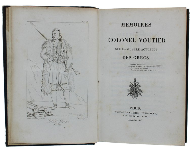 MEMOIRES DU COLONEL VOUTIER SUR LA GUERRE ACTUELLE DES GRECS