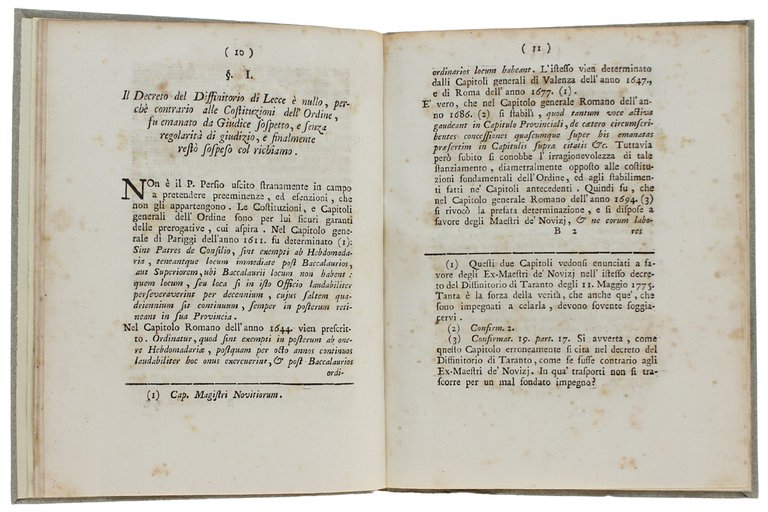 MEMORIA Per F.Benedetto Persio Domenicano della città di MONOPOLI sulle …