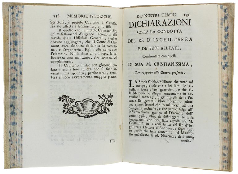 MEMORIE, CHE SERVONO ALLA STORIA DE' NOSTRI TEMPI, fatte dall'osservatore …