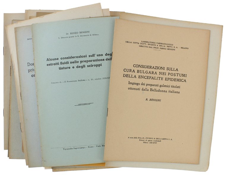 MEMORIE ORIGINALI dal 1925 Al 1957: 29 studi