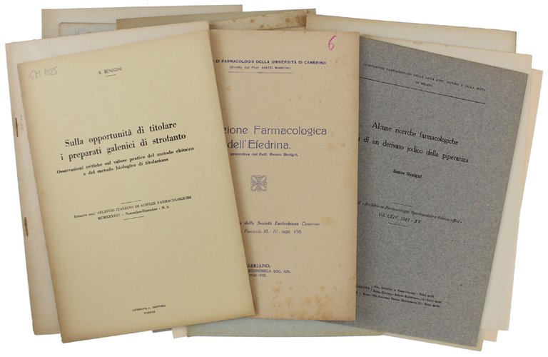 MEMORIE ORIGINALI dal 1925 Al 1957: 29 studi