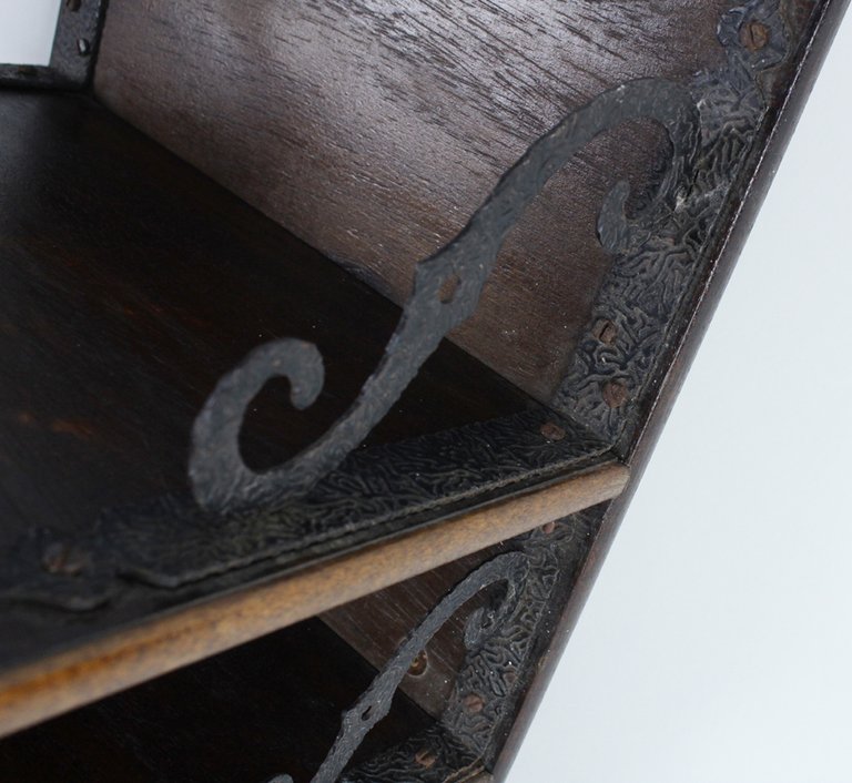 MENSOLA DOPPIA DA PARETE CM 34x35x24 LEGNO TIPO NOCE 2 …