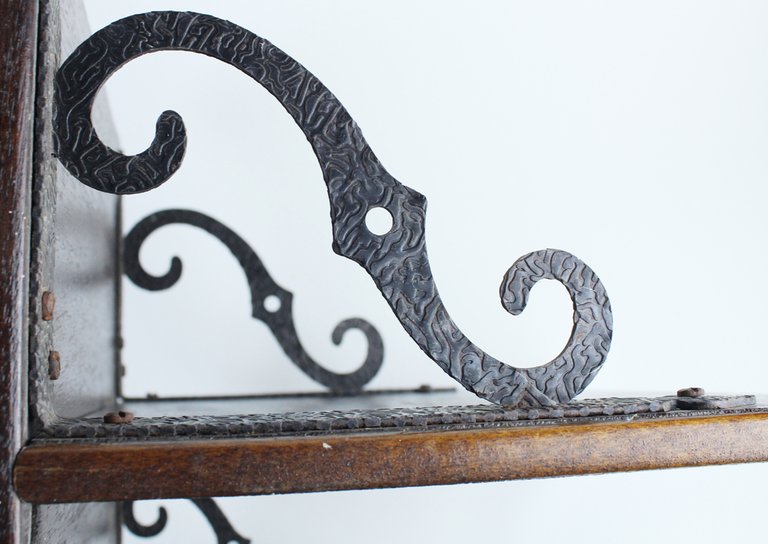 MENSOLA DOPPIA DA PARETE CM 34x35x24 LEGNO TIPO NOCE 2 …