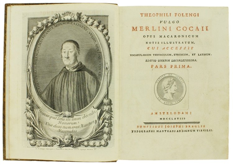 MERLINI COCAII OPUS MACARONICUM, notis illustratum, cui accessit vocabularium vernaculum, …